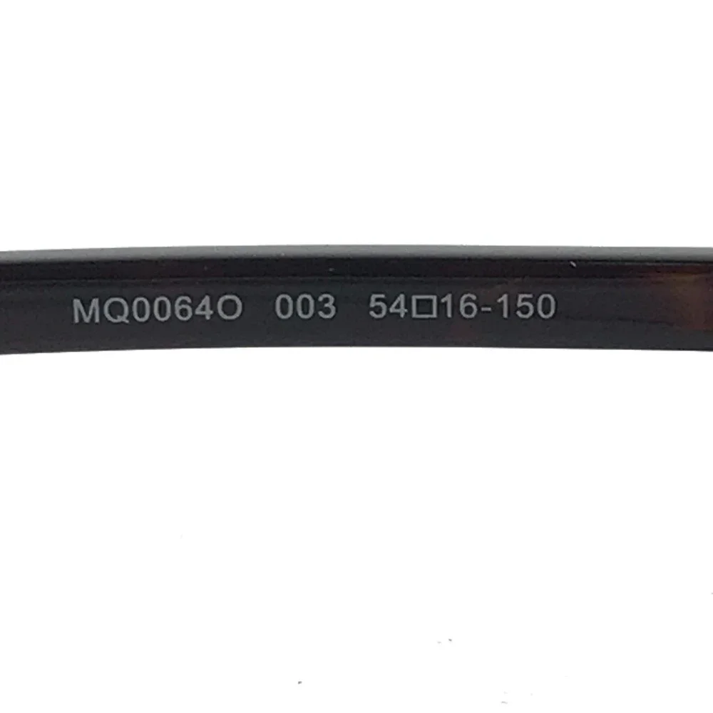 Alexander Mcqueen Eyeglasses Frames MQ0064O 003 Black Blue Rectangle 54-16-150